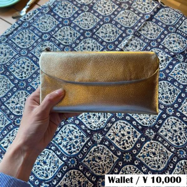 TOPANGA Accessory　Leather wallet　metallic　レザーウォレット...