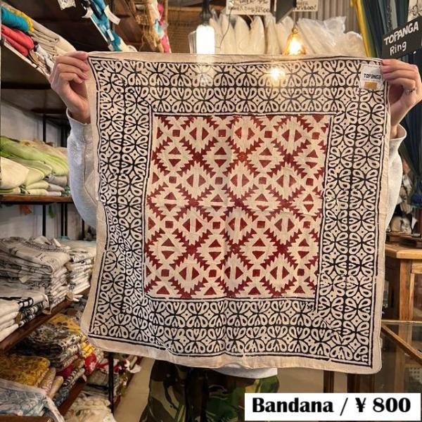 TOPANGA accessory BagruPrint　bandana　R　バグループリント　バン...