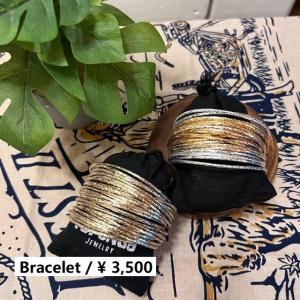 TOPANGA Accessory　グリッタージェリーブレスレット　全2色　ゴールド　シルバー　アクセサリー　ブレスレット　レザー　小物　｜abracadabra