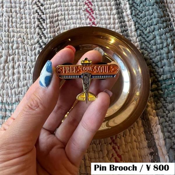 TOPANGA Jewelry　pin brooch　FREE YOUR SOUL　ピンブローチ　魂...