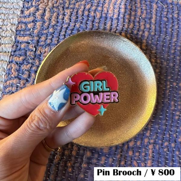 TOPANGA Jewelry　pin brooch　Neon Heart Girl Power　ピ...
