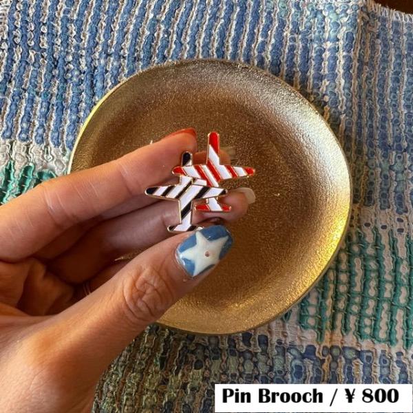 TOPANGA Jewelry　pin brooch　Striped Two Planes　ピンブロ...