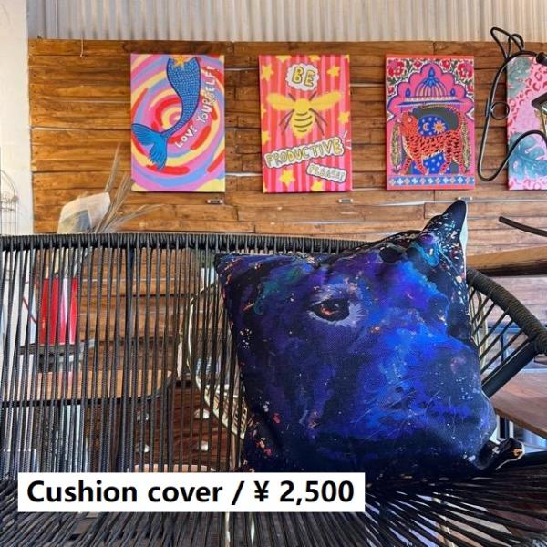 TOPANGA Homefurnishing ドッグアートクッションカバー　45×45cm　シュナウ...