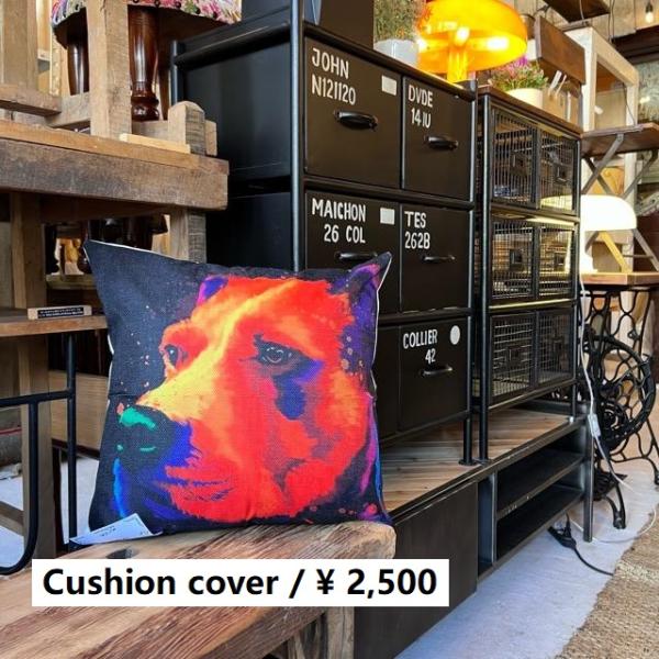 TOPANGA Homefurnishing ドッグアートクッションカバー　45×45cm　ボクサー...
