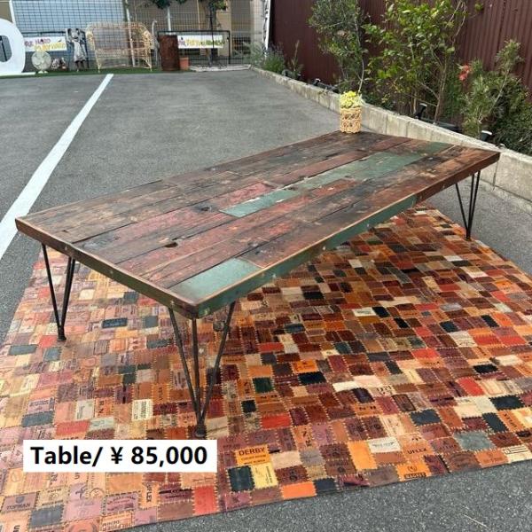 TOPANGA Furniture　リサイクルチークウッドコーヒーテーブル　モダン　木製　アジアン　...