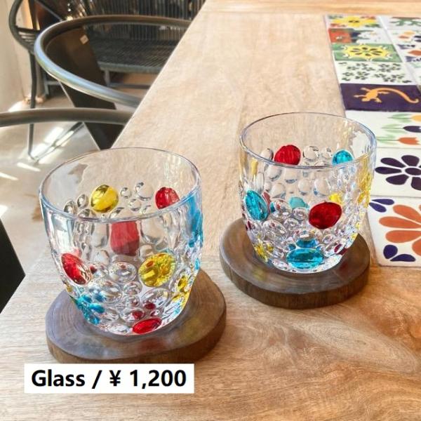 Topanga　クリスタルカラードットタンブラー　250ml　キッチン　食器　ガラス　タンブラー　カ...