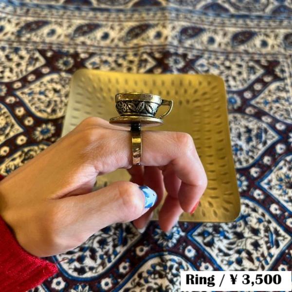TOPANGA Jewelry Teacup Ring　Gold　Size 14 16 ティーカップ...