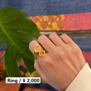 TOPANGA Jewelry 　gold toolリング　16号｜abracadabra