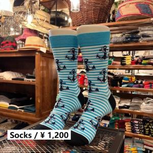 TOPANGA SOCKS Men's　アンカーボーダーソックス｜abracadabra