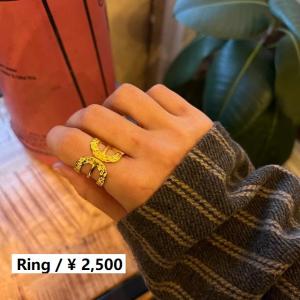 TOPANGA Jewelry 　ブランチゴールドリング　11号｜abracadabra