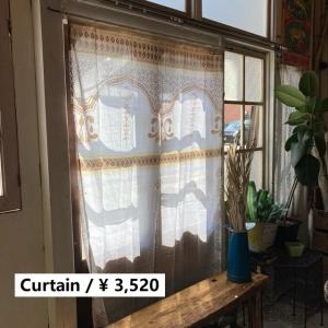 TOPANGA Fabric レトロテキスタイルカーテン 70×100cm トラック