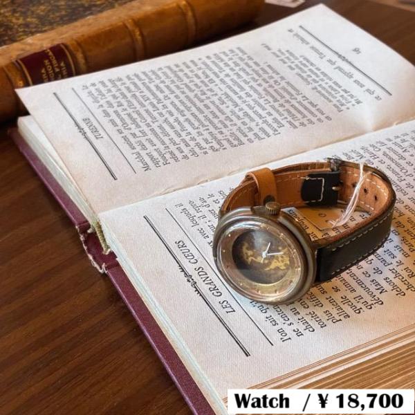 【Made to order】Brass and leather handmade watch co...