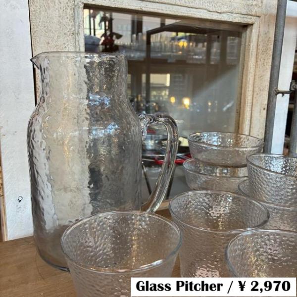 India SCENERY Glass pitcher 1200ml　インド　シナリーガラスピッチャ...