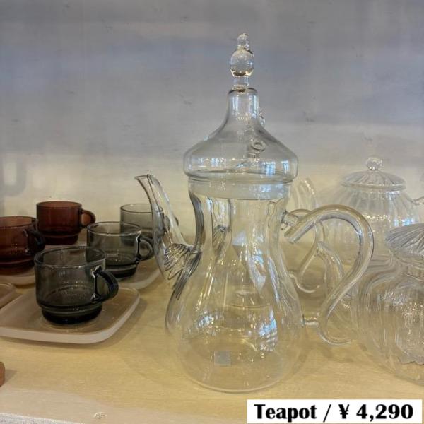 Arabian Glass Teapot　500ml　アラビアンガラスティーポット　二人分　ガラスポ...