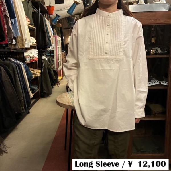 ICHI　イチ　コットンピンタックブラウス　ホワイト　ナチュラル　綿　ブラウス　レディース　シャツ　...