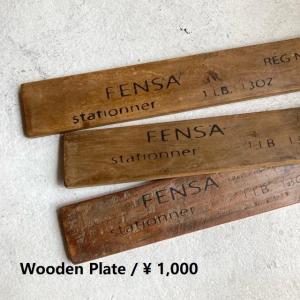 ウッデンストリッププレート　FENSA　アソート　棚板　古材　オールドウッド　木板　アルファベット　DIY｜abracadabra