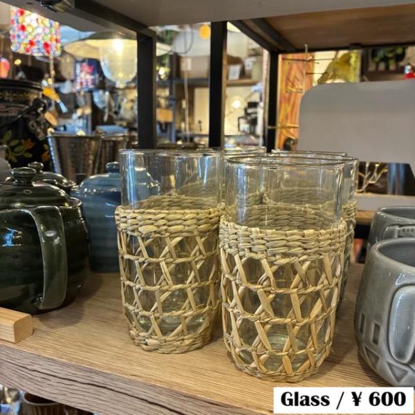 Vietnam Tumbler with Igusa Cover 300ml　ベトナム　い草カバー付...
