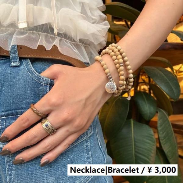 TOPANGA Jewelry　MARAブレスレット　シナモンウッド　生命の木　S　ロングネックレス...