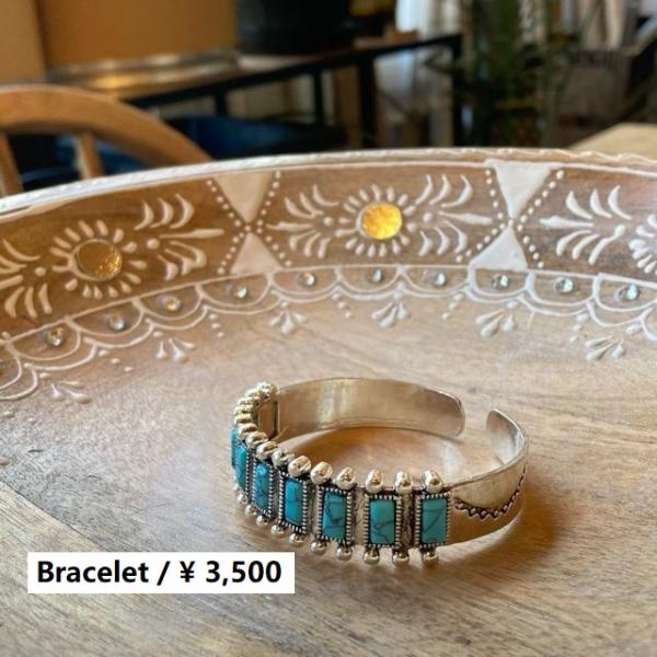TOPANGA Jewelry　ボヘミアンターコイズバングル　オーダー　ブレスレット　シルバー　ヴィ...