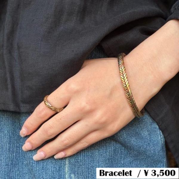TOPANGA Jewelry Ancient Brass and Copper Bangle D　...