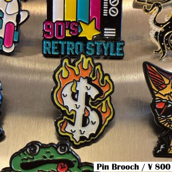 TOPANGA Jewelry　 Pin Brooch　Burning dollar