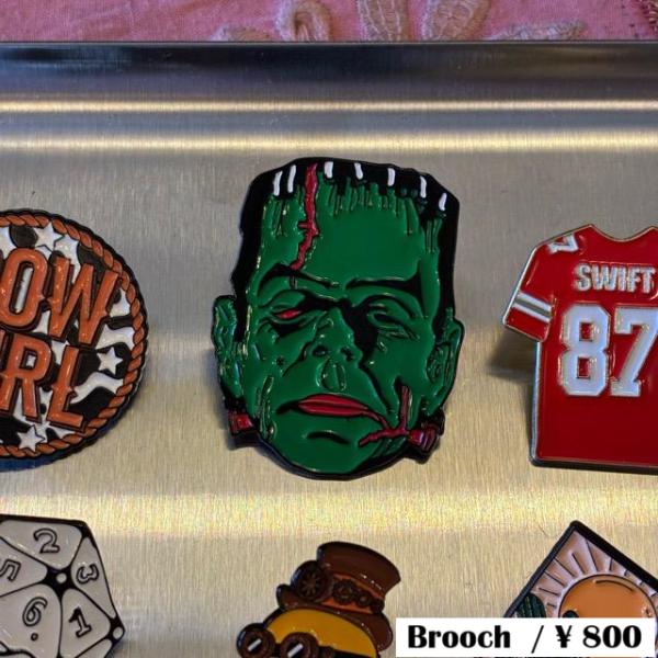 TOPANGA Jewelry Pin Brooch  Frankenstein　ピンブローチ　フラ...