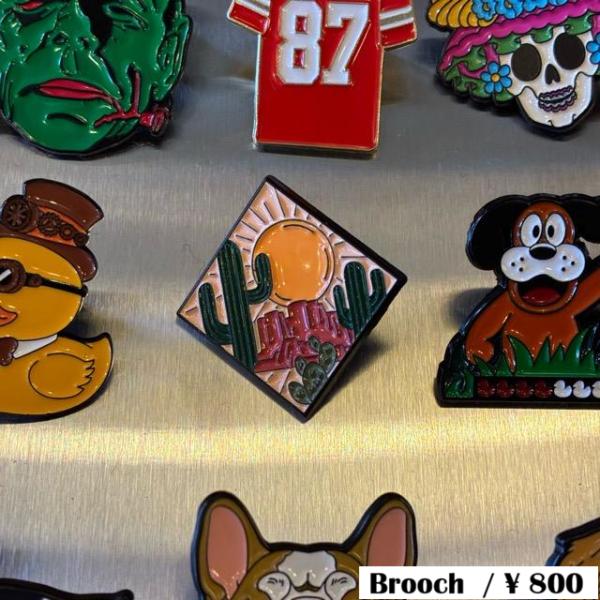 TOPANGA Jewelry Pin Brooch Mexico　ピンブローチ　メキシコ　サボテン...