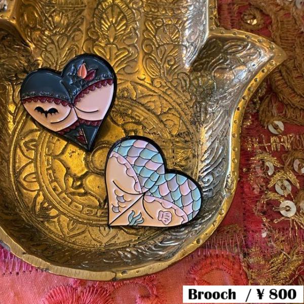 TOPANGA Jewelry Pin Brooch  Butt　ピンブローチ　ヒップ　おしり　プチ...