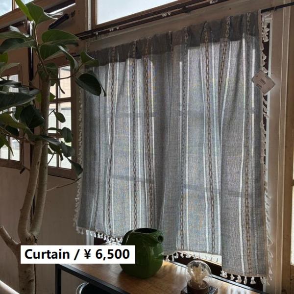 TOPANGA Homefurnishing　ボヘミアンエンブロイダリーフリンジカーテン　140×1...