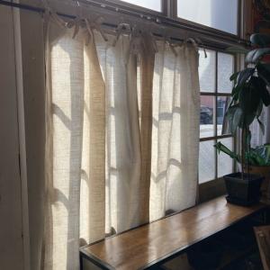 インド ブロックプリントフラワーカーテン TYPE:P-6 105×178cm