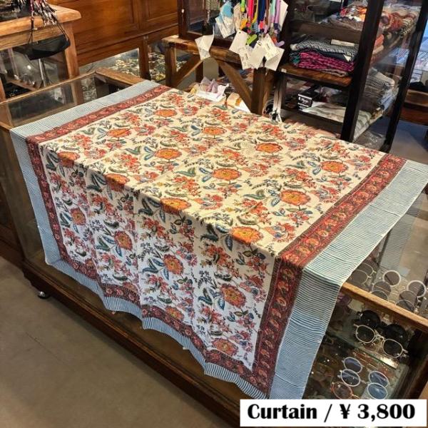 TOPANGA Homefurnishing India Block print curtain W...