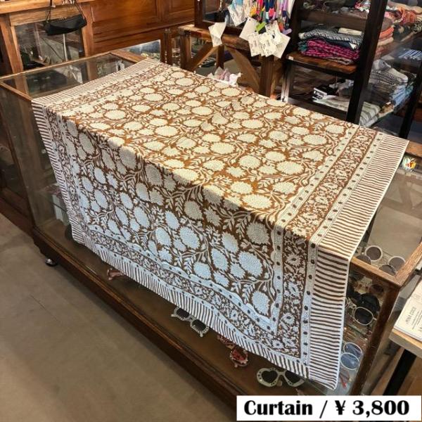 TOPANGA Homefurnishing India Block print curtain W...