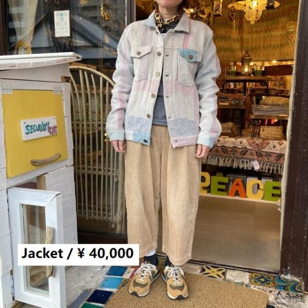 TOPANGA Lady's　ヴィンテージラリーキルトジャケット　M　Type B　ホワイト　デニム...