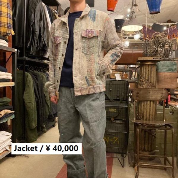 TOPANGA Lady's　ヴィンテージラリーキルトジャケット　M　Type D　ブルー　デニムジ...