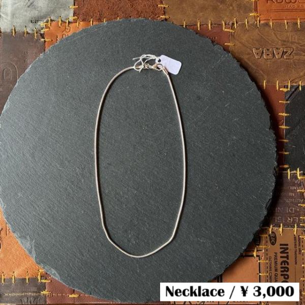 TOPANGA Jewelry　Snake chain silver necklace　40cm