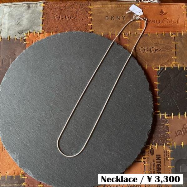 TOPANGA Jewelry　Snake chain silver necklace　55cm