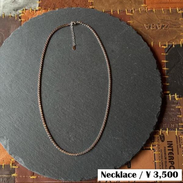 TOPANGA Jewelry　Curb chain silver necklace　45cm-50...