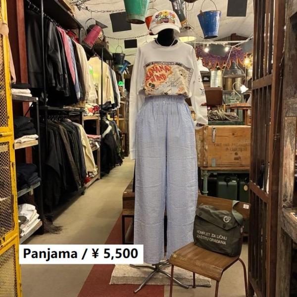 Topanga Lady's 　シアーサッカーストライプイージーパンツ　全3色　ブルー　ブラック　ピ...