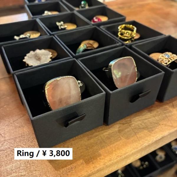 TOPANGA Jewelry 　ジェムストーンリング　ローズクォーツ　全2種　13号　15号　指輪...