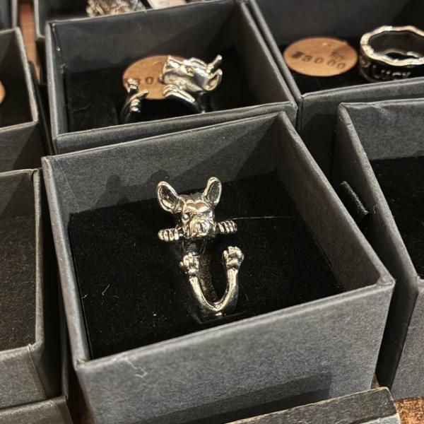 TOPANGA Jewelry 　アニマルリング　フレブル　14号　フレンチブルドッグ　指輪　アクセ...