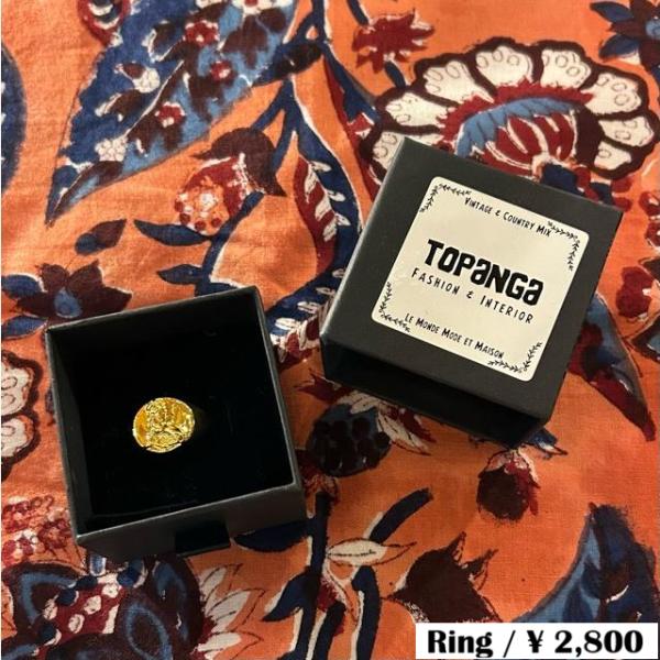 TOPANGA Jewelry　Heritage Gold Lion Ring Size 19 20...