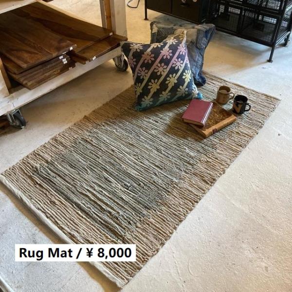 TOPANGA Homefurnishing　ミリタリーテントチンディラグマット　80×140cm　...