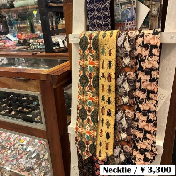 TOPANGA Accessory Art necktie 4type Pug Cats Insec...