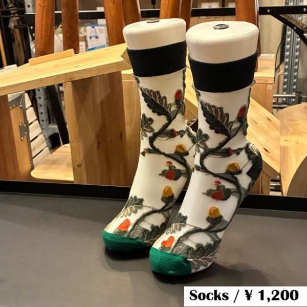 TOPANGA Socks Lady's Sheer art socks pygmy　シアーアートソ...