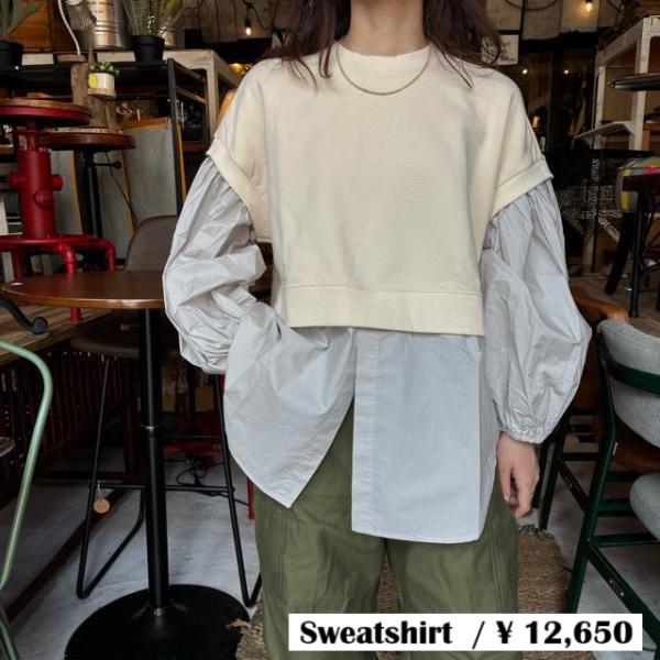 UNIVERSAL SEVEN　ユニヴァーサルセブン　セントラル裏毛タイプライターコンボプルオーバー...