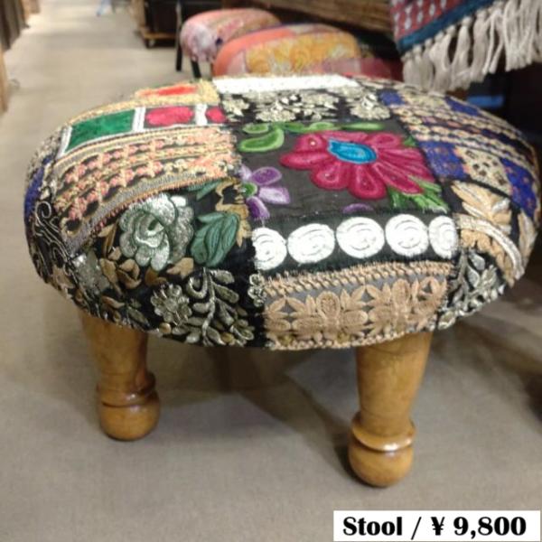 India　Kambadia Legged Stool　Black　Type F　Funiture　...