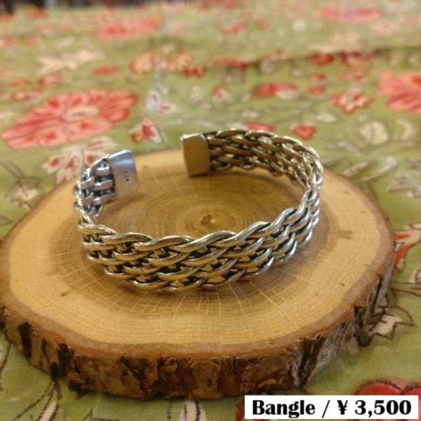 TOPANGA Jewelry Braiding Silver bangle  S925 silve...