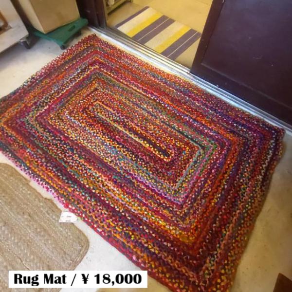 TOPANGA Homefurnishing　リサイクルカラフルウィービングラグマット　120×18...
