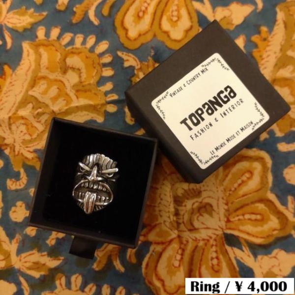 TOPANGA Jewelry  Hawaiian Tiki Ring Size 21　Ring　A...