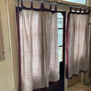 ダブルガーゼカーテン ブラウン 100×138cmの詳細画像1